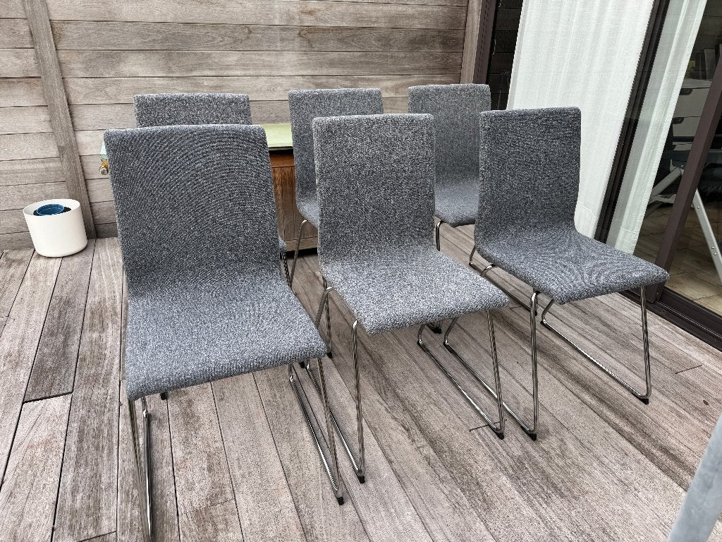 Chaises design (6 pièces) - MUST GO, Gris, Design, Comme neuf, Enlèvement