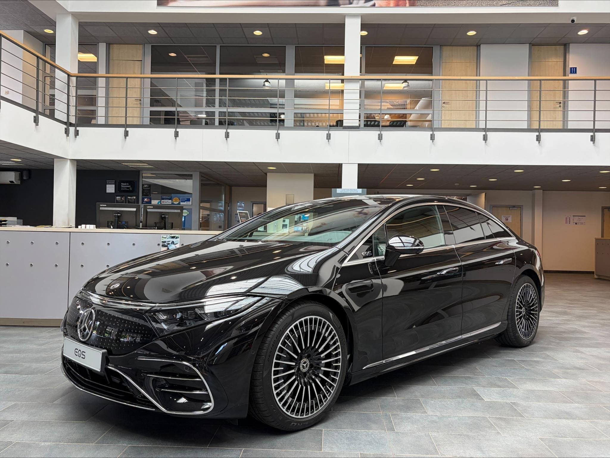 Mercedes-Benz EQS EQS 450+ AMG Line Nieuwe wagen Dos 8607, Auto's, Automaat, 4 deurs, Zwart, 333 pk