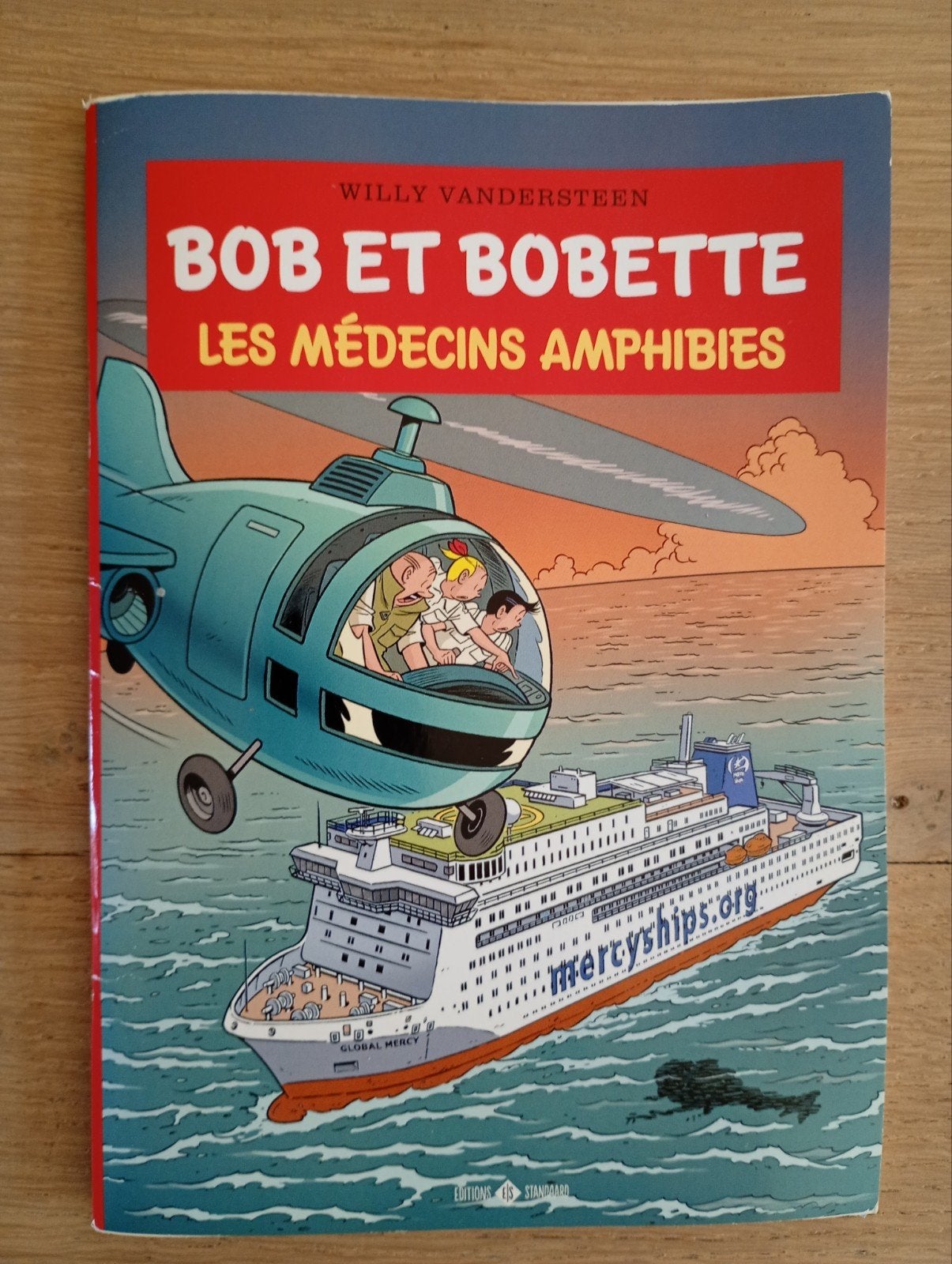 Bob et Bobette Pub Mercy Ships Les médecins amphibies, Livres, BD, Enlèvement ou Envoi, Willy Vandersteen, Une BD, Utilisé