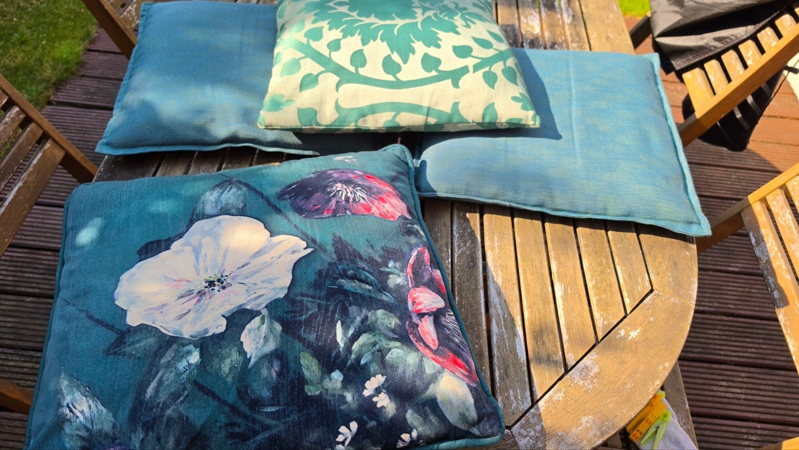 COCO maison sierkussens – Set van 4 – Zeer mooie staat, Ophalen, Blauw