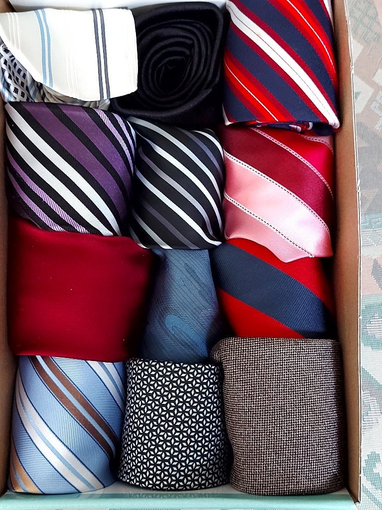 Collectie dassen, Ophalen, Gedragen, Met patroon