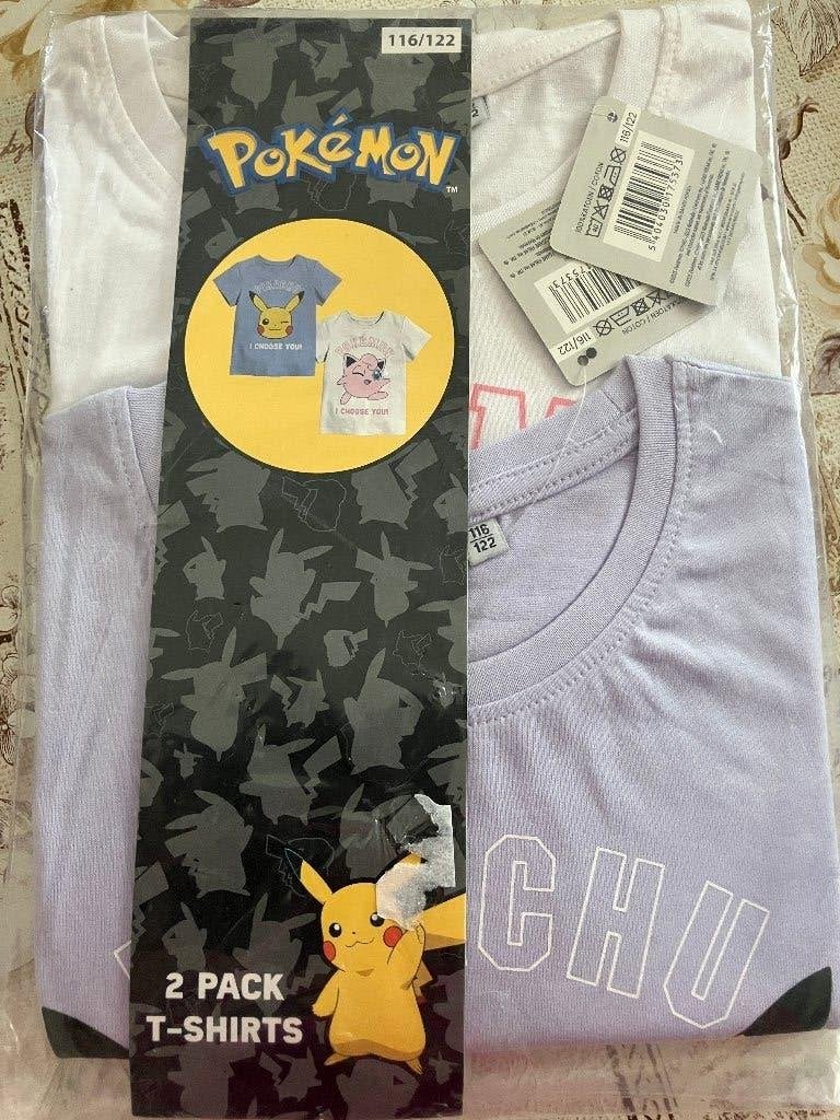 Set van 2 t shirts Pokemon - Maat 116 / 122, Kinderen en Baby's, Kinderkleding | Maat 116, Ophalen of Verzenden, Nieuw, Shirt of Longsleeve