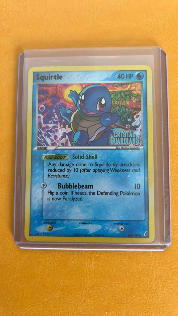 Squirtle stampled 64, Ophalen of Verzenden, Nieuw, Losse kaart, Foil
