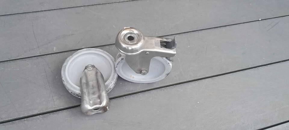 Roue pivotante pour chariot, Enlèvement ou Envoi, Utilisé