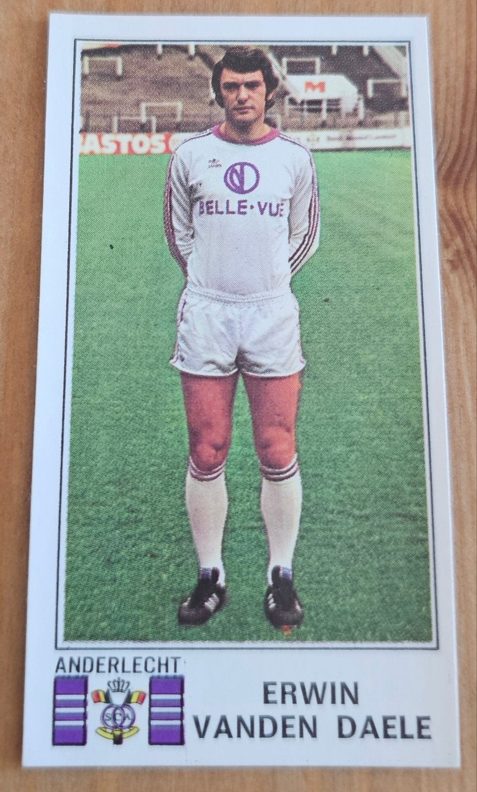 Panini Football 76 #11 Erwin Vanden Daele Anderlecht Voetbal, Ophalen of Verzenden, Zo goed als nieuw, Sticker