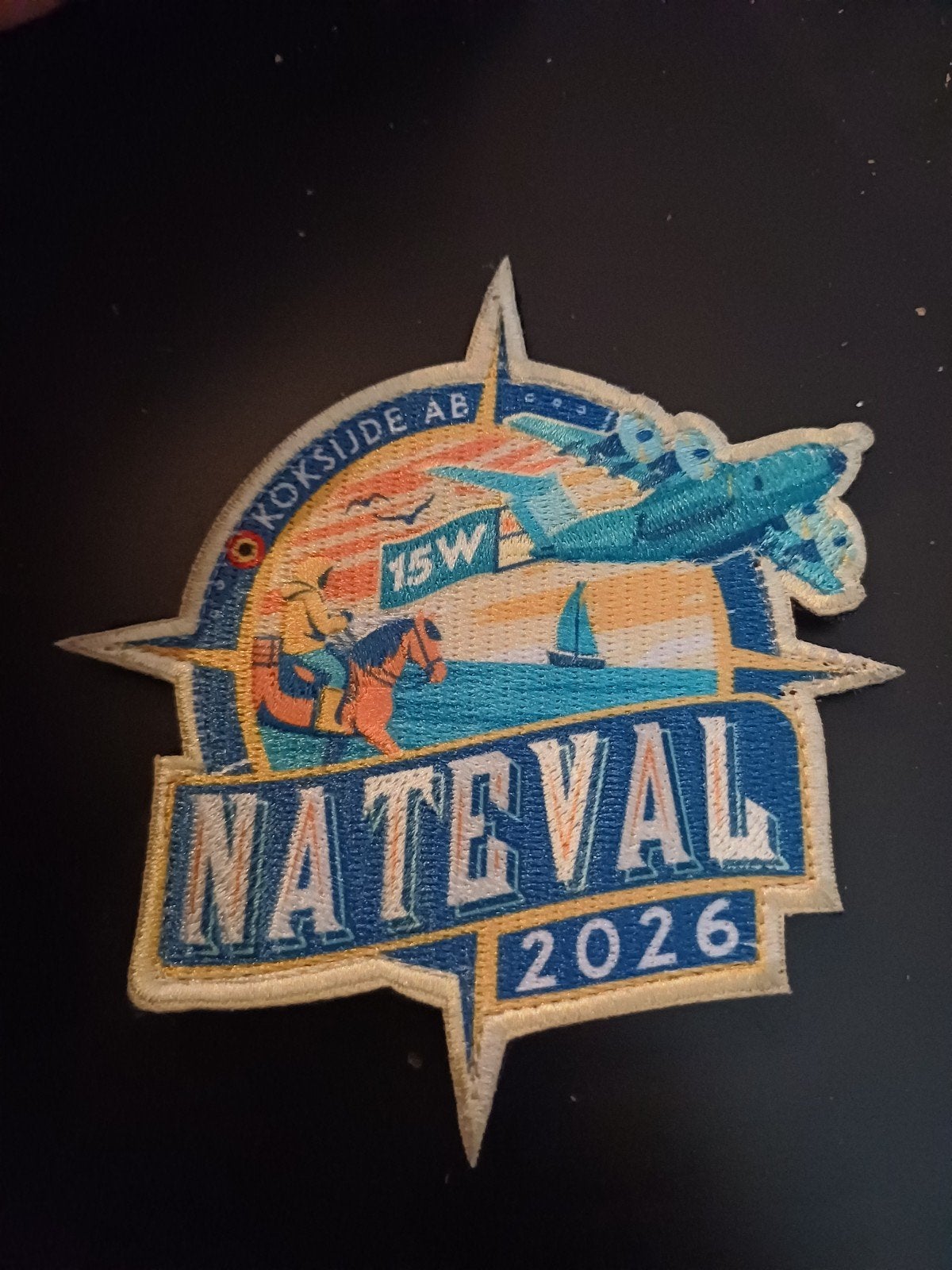 Patch 15W. NATEVAL 2026. Belgian Airforce, Verzamelen, Militaria | Algemeen, Ophalen