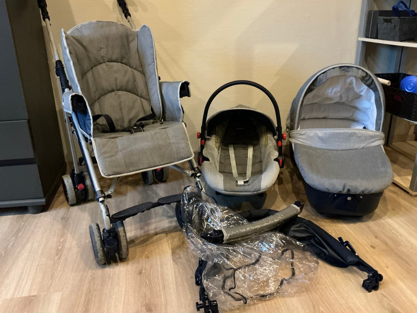 Kinderwagen chicco 3 in 1, Kinderen en Baby's, Ophalen, Zo goed als nieuw, Kinderwagen