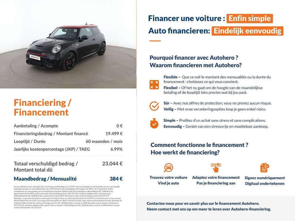 MINI John Cooper Works John Cooper Works (bj 2019), Gebruikt, https://public.car-pass.be/vhr/46fd8f70-7fba-4072-b041-6e725893736b