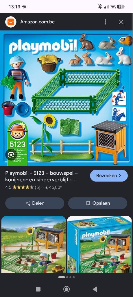 Playmobil 5123 konijnenhok, Kinderen en Baby's, Ophalen, Gebruikt, Complete set, Country