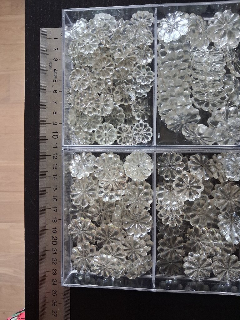 Glazen deeltjes van oude luster, Antiek en Kunst, Antiek | Verlichting, Ophalen