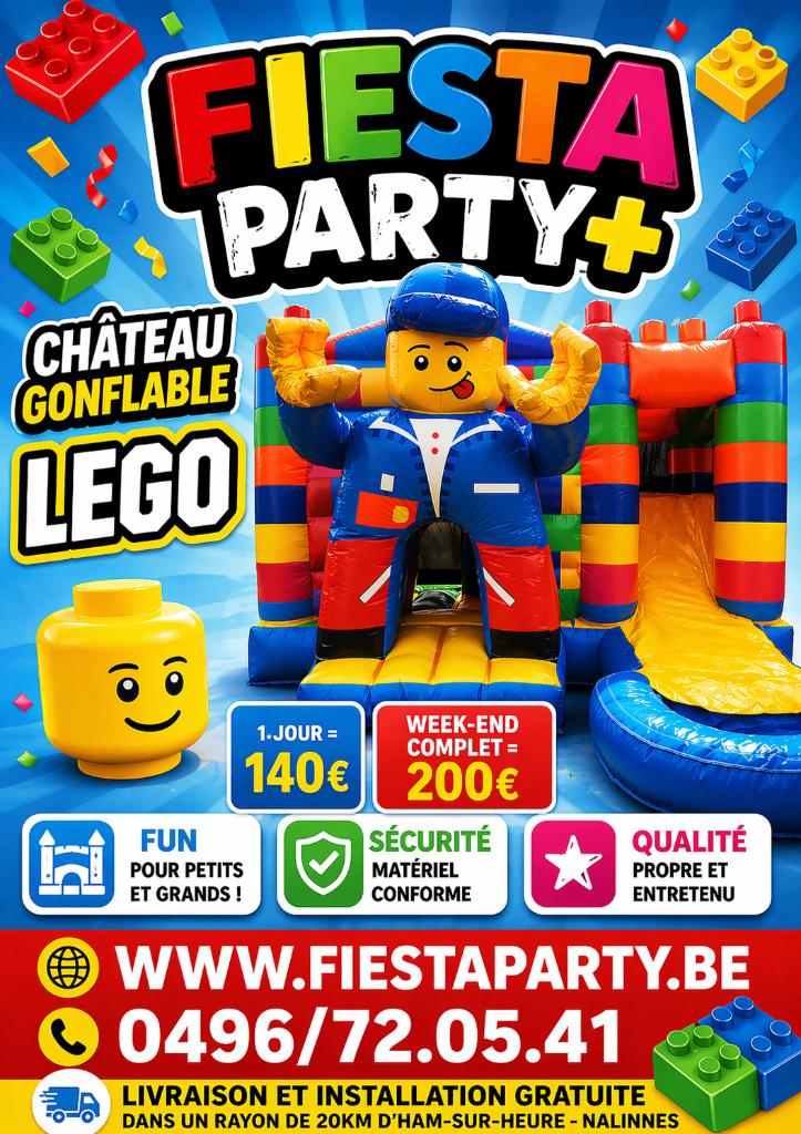 Location de plusieurs châteaux gonflables, Enlèvement, Comme neuf