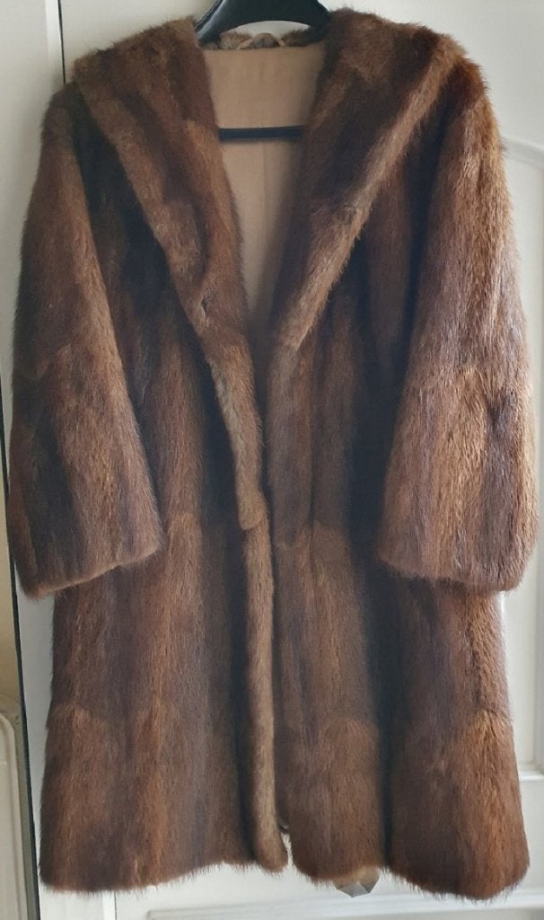 NERTSMANTEL, Kleding | Dames, Jassen | Winter, Ophalen, Gedragen, Maat 36 (S), Bruin