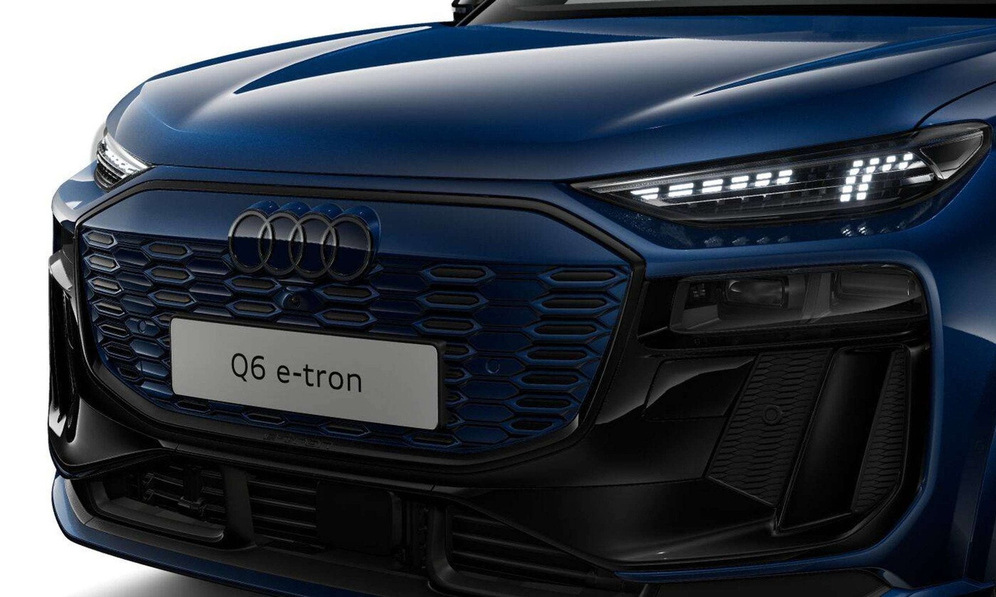 Audi Q6 e-tron Q6 e-Tron Performance S line l Carbon spoiler, Auto's, Automaat, Achterwielaandrijving, Gebruikt, Zwart