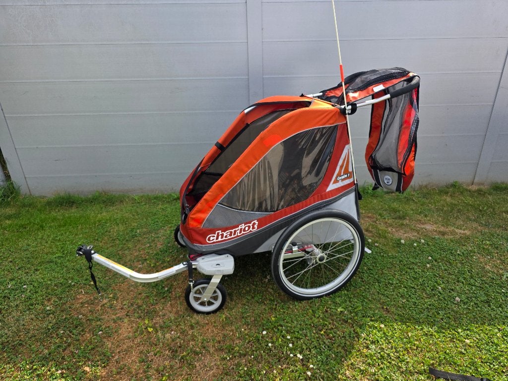 Fietskar chariot corsair 1, Vélos & Vélomoteurs, Accessoires vélo | Remorques, 20 à 40 kg, Comme neuf, Enlèvement, Suspension