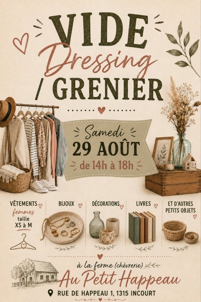 Vide dressing/ vide grenier, Enlèvement, Comme neuf