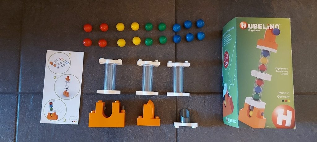 Hubelino Knikkerbaan Elementen Set - 22-delig (420596), Kinderen en Baby's, Ophalen of Verzenden, Zo goed als nieuw, Overige merken