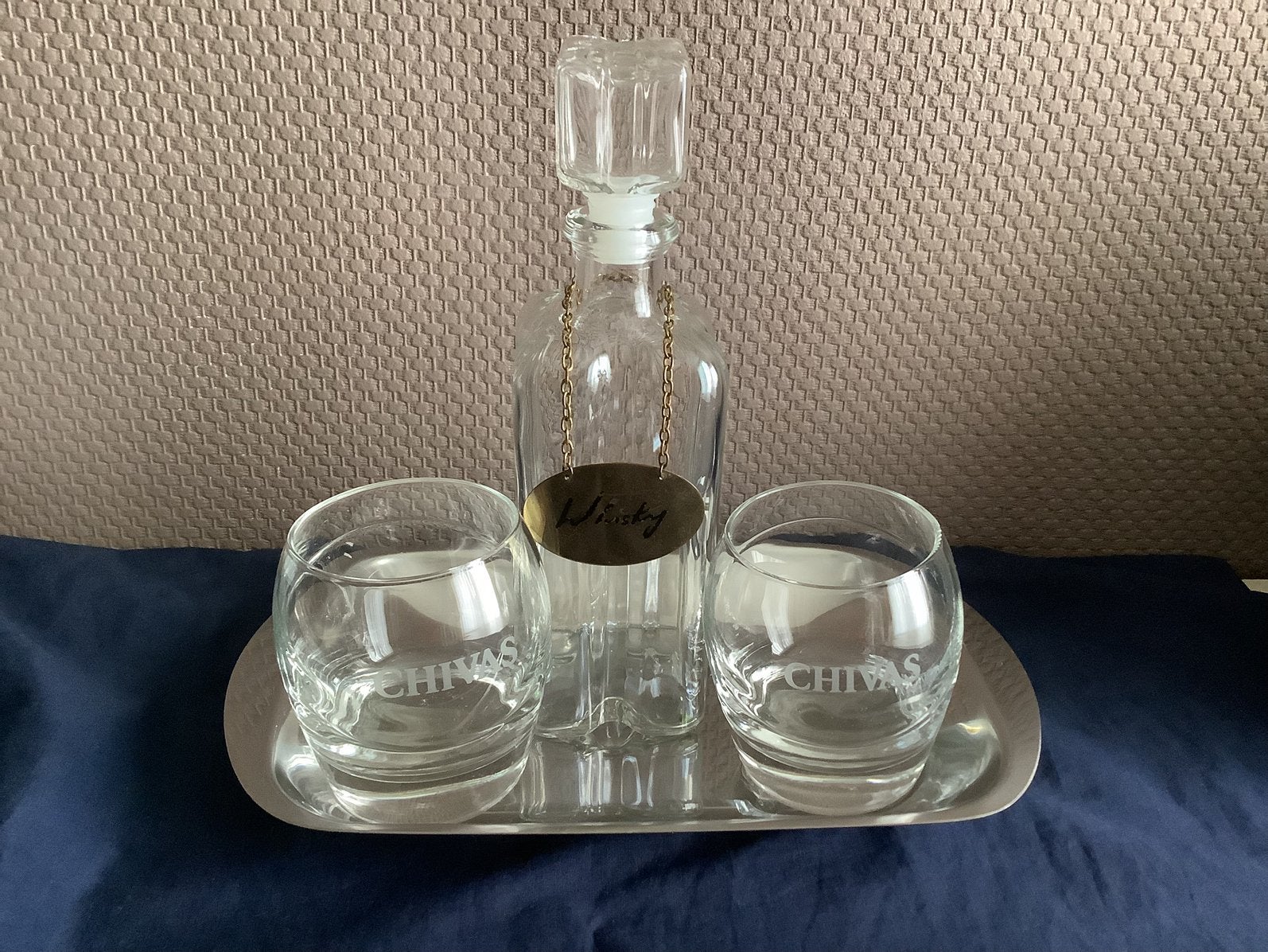 Whisky set, Ophalen