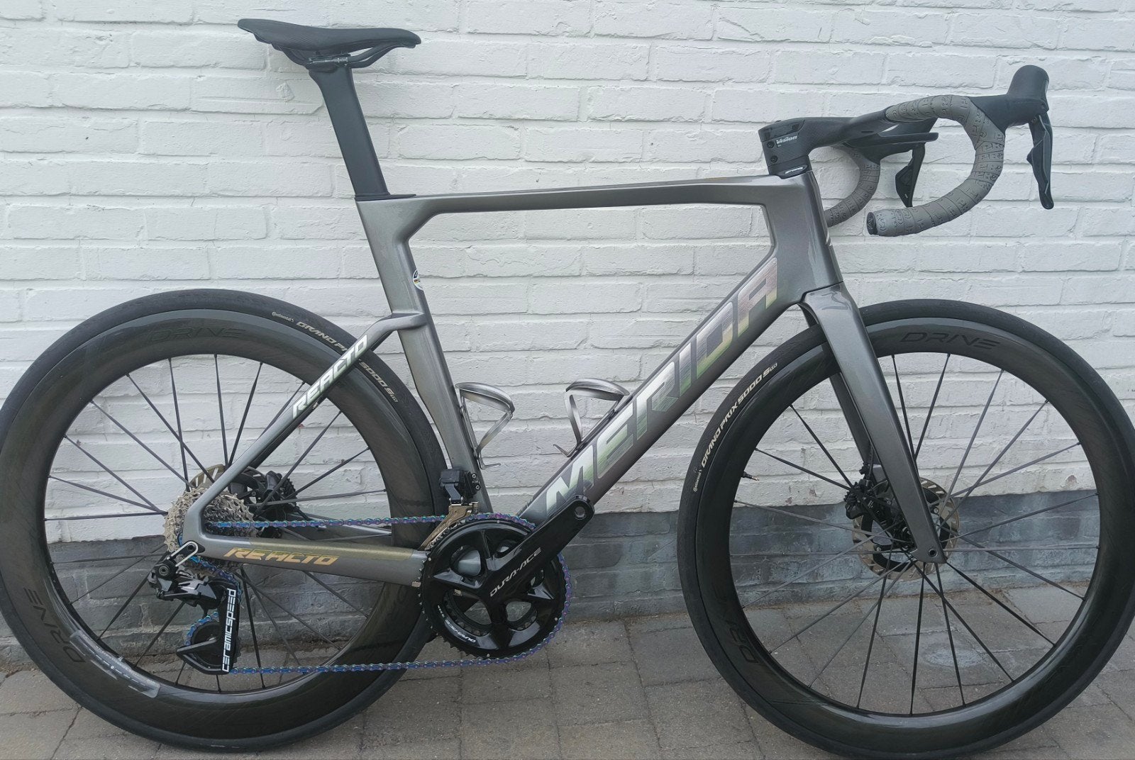 Merida Reacto team CF5, maat large (zonder wielen) goed leze, Autres marques, 10 à 15 vitesses, 57 à 61 cm, Comme neuf