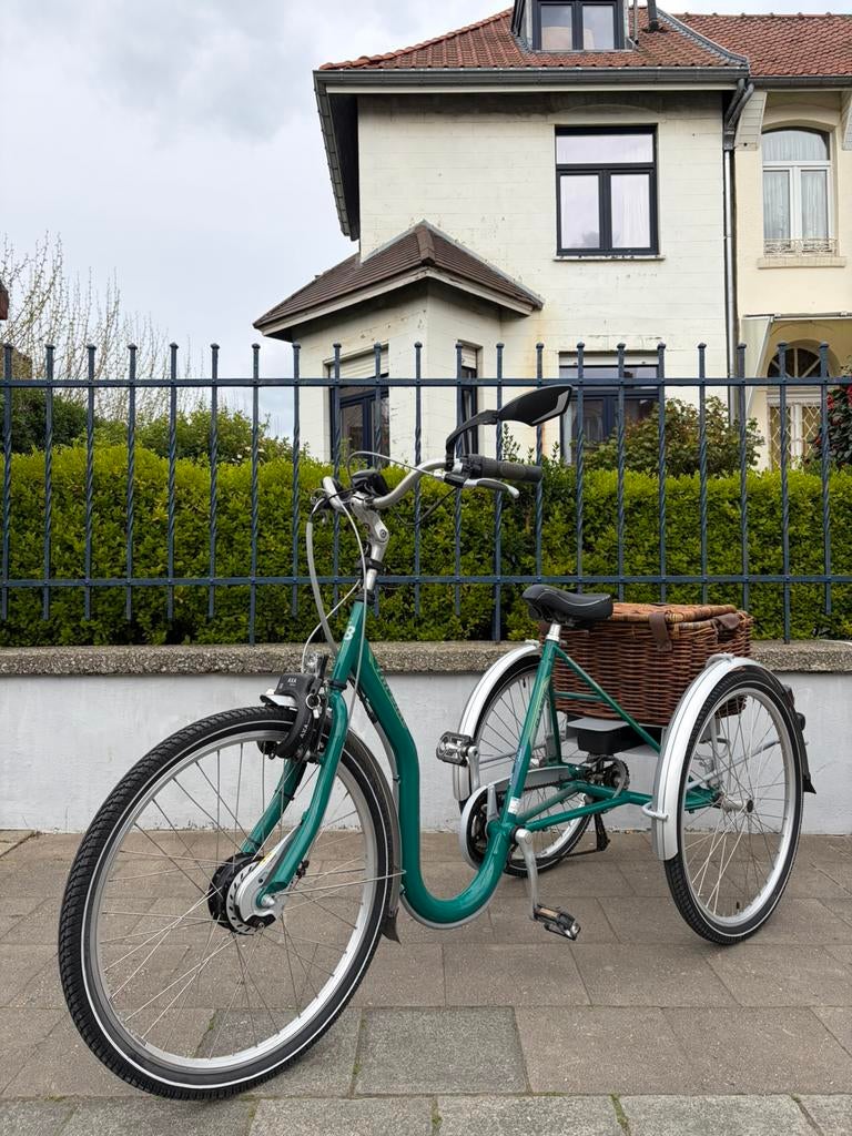 Tri-Bike elektrische driewieler ondersteuning, nieuwstaat, Fietsen en Brommers, Ophalen of Verzenden, Zo goed als nieuw