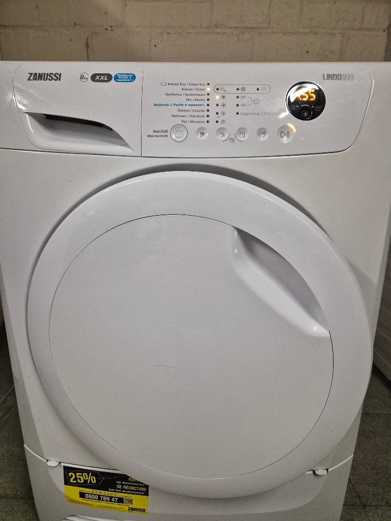 droogkast Zanussi ZP8241DC droogkast te koop, Elektronische apparatuur, Droogkasten, Gebruikt, Condens, Voorlader, 8 tot 10 kg