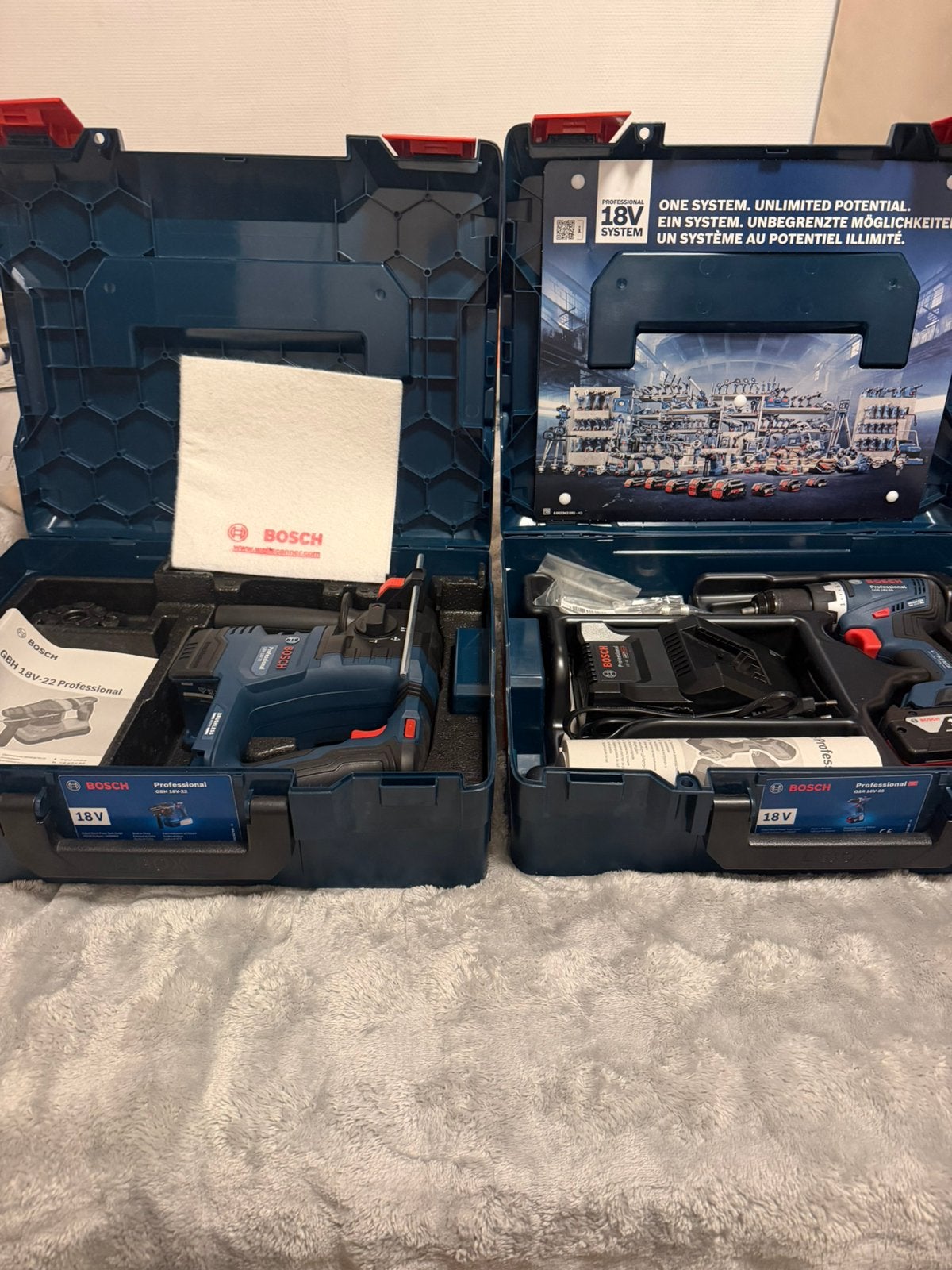 Bosch 18V Set – Prijs bespreekbaar, Ophalen, Nieuw, Boor- en Schroefmachine, Klopboormechanisme