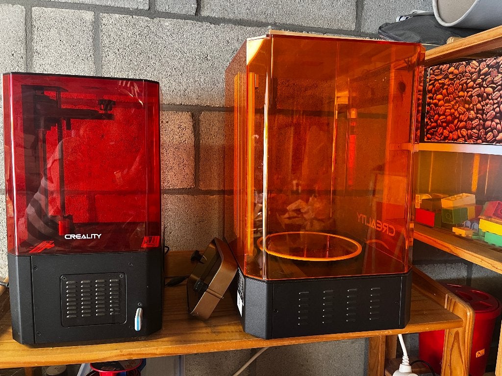 Creality Resin 3D Printer en curing station, Computers en Software, 3D Printers, Ophalen, Gebruikt, Resin/Hars, Creality