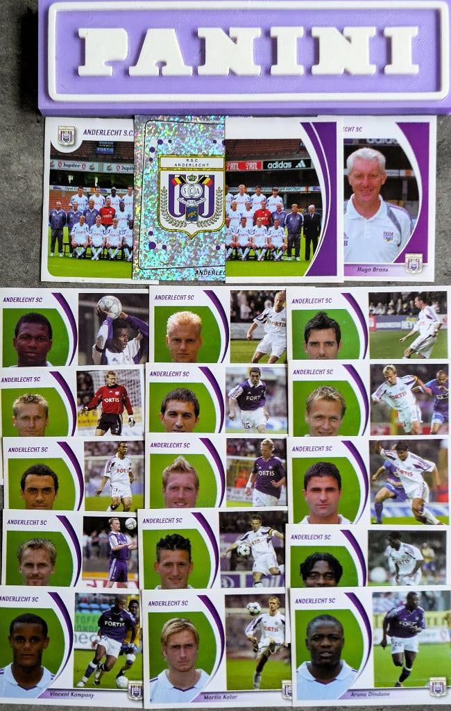 Panini football 2005 19X ANDERLECHT stickers 2005 voetbal, Verzenden, Nieuw