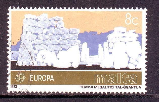 Postzegels UK : Malta (4) tussen nr. 668 en nr. 893, Enlèvement ou Envoi, Affranchi