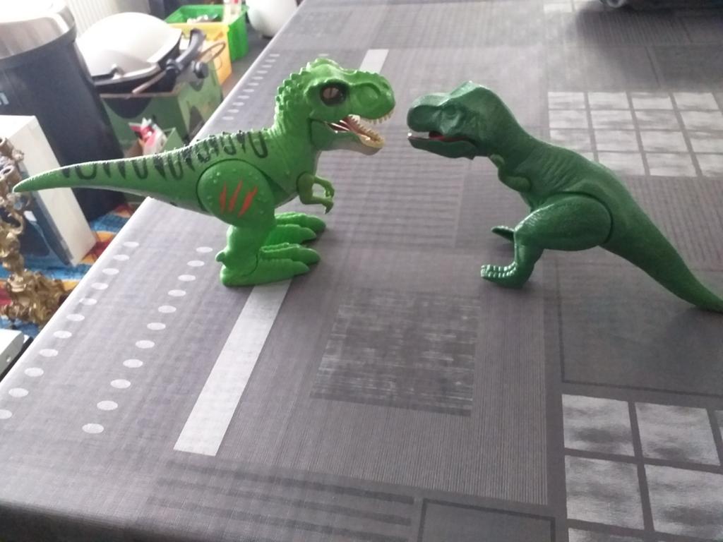 2 dinos, Ophalen