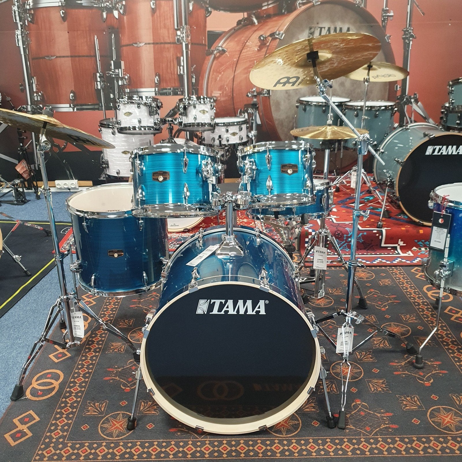 Tama Imperialstar drum,compleet met hardware, cymbalen, kruk, Musique & Instruments, Batteries & Percussions, Pearl, Enlèvement ou Envoi