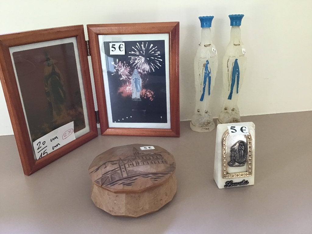 4 Lourdes items, Antiek en Kunst, Ophalen of Verzenden
