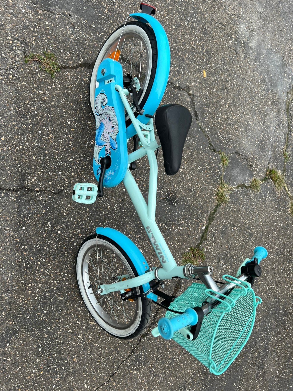 B-twin blue princess, Ophalen, Zo goed als nieuw