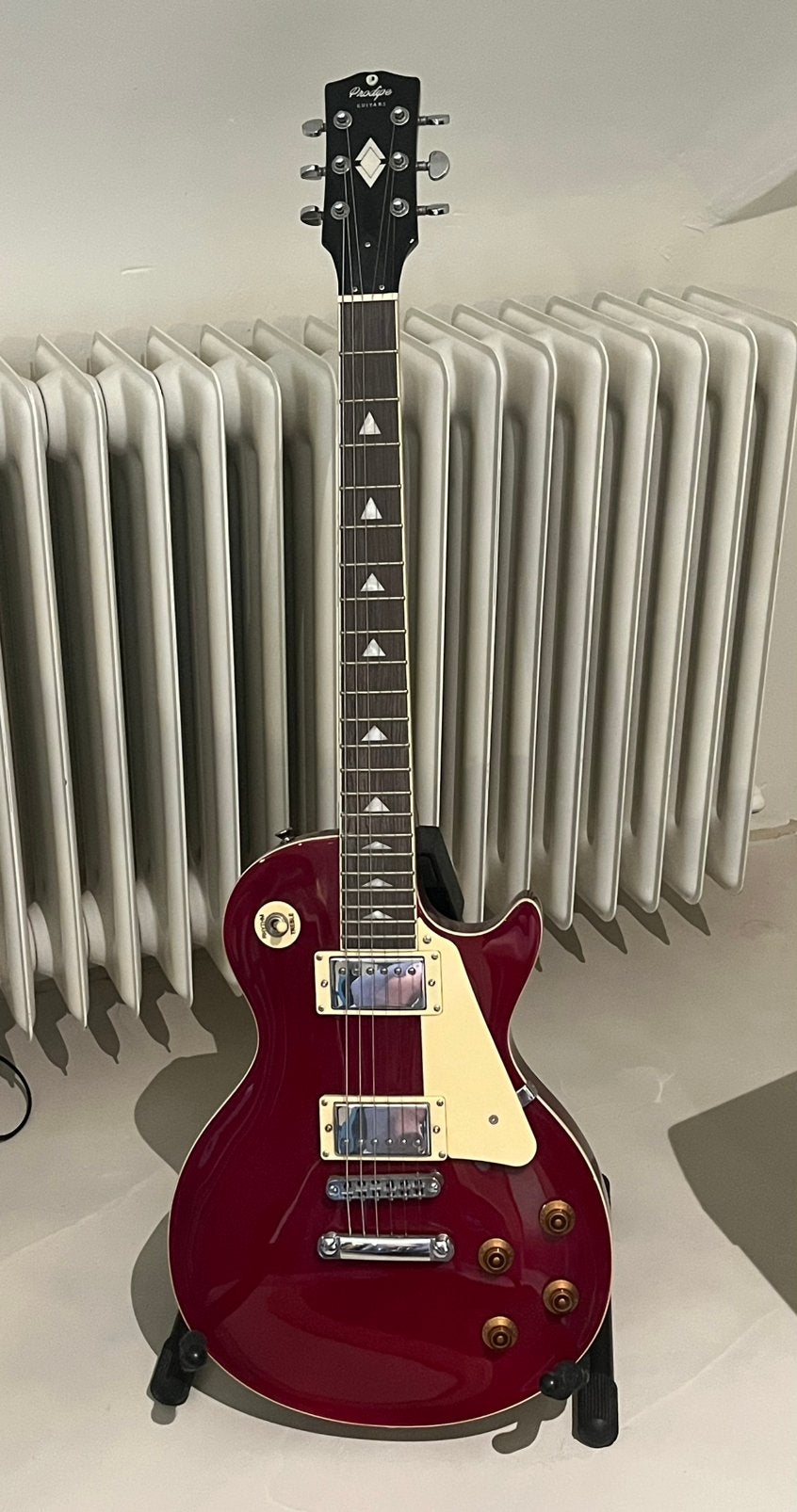 Prodipe Les Paul elektrische gitaar – Cherry Red, Muziek en Instrumenten, Ophalen, Zo goed als nieuw