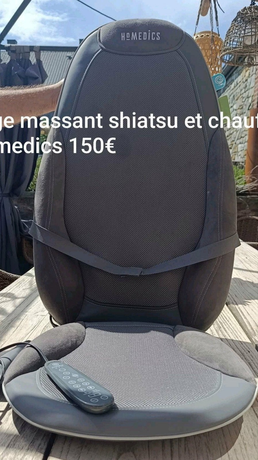 Siège massant et chauffant électrique shiatsu, Sport en Fitness, Massageproducten, Ophalen of Verzenden, Zo goed als nieuw