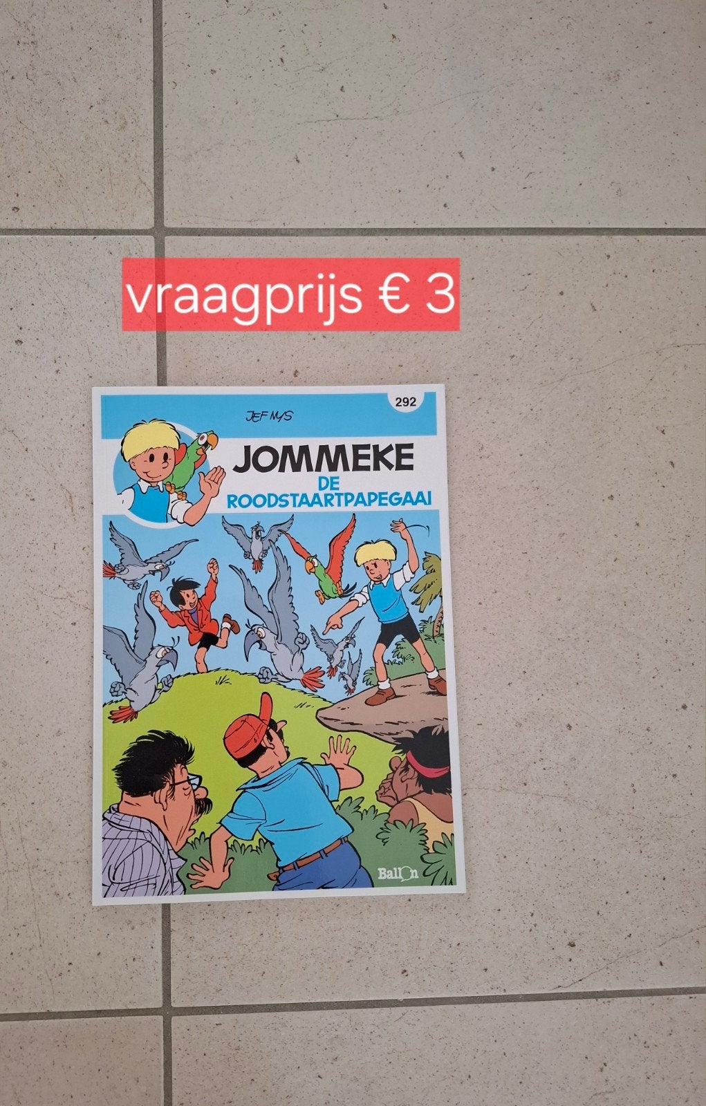 De roodstaartpapegaai, Eén stripboek, Ophalen of Verzenden, Zo goed als nieuw, Jef Nijs