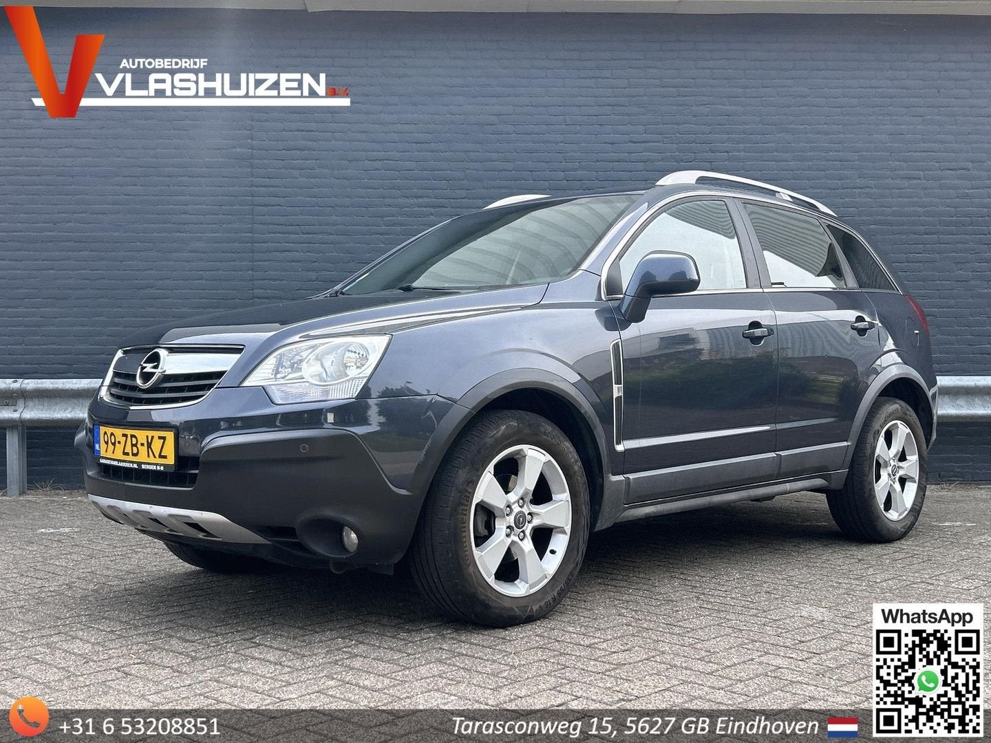 Opel Antara 2.4-16V Enjoy | Climate | Cruise | PDC | Trekhaa, Auto's, Zwart, Blauw, Bedrijf, Handgeschakeld