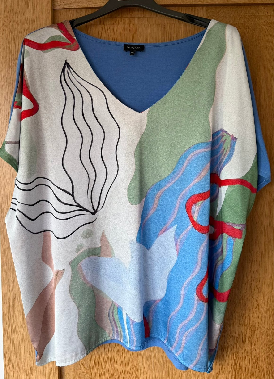 T-shirt Mayerline maat 50, Vêtements | Femmes, Enlèvement ou Envoi, Porté, Multicolore, Chemise ou Top