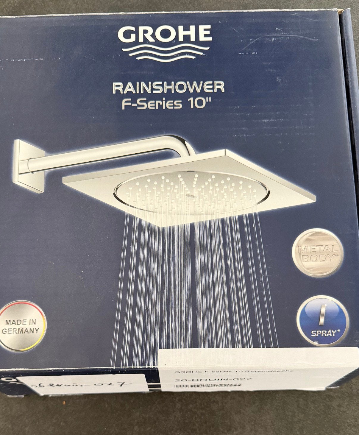 Nieuwe Grohe Rainshower F-Series 10" regendouche, Doe-het-zelf en Bouw, Ophalen, Nieuw, Douche