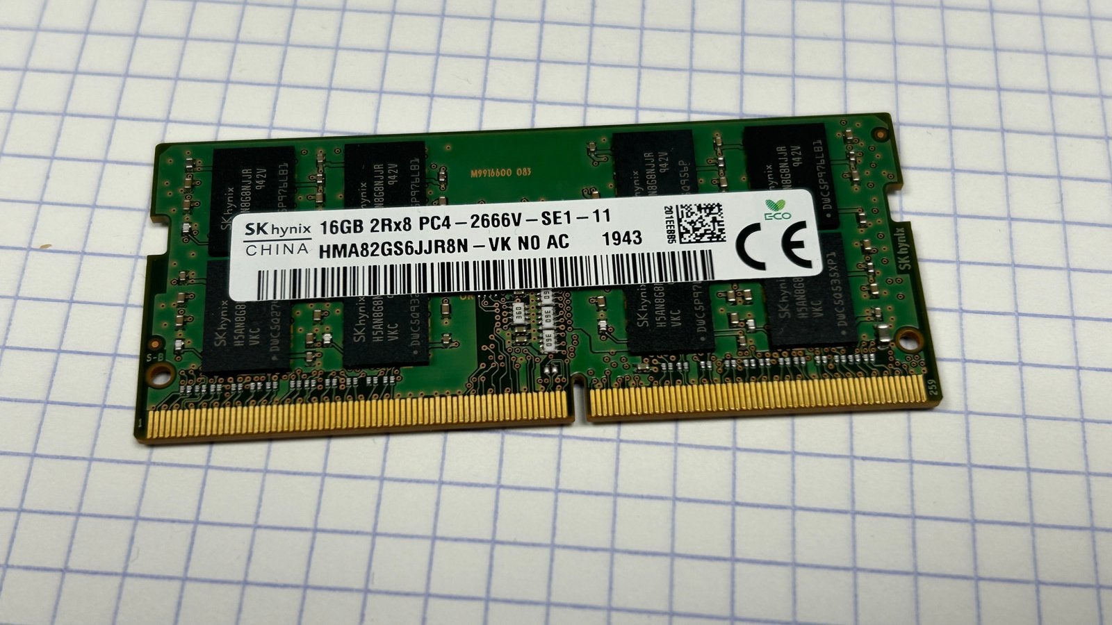 16GB DDR4 ram, Computers en Software, Verzenden, DDR4, Zo goed als nieuw, Laptop