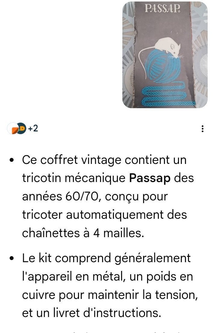 Tricotin prix pièces, Hobby & Loisirs créatifs, Tricot & Crochet, Enlèvement, Comme neuf, Tricot, Autres types