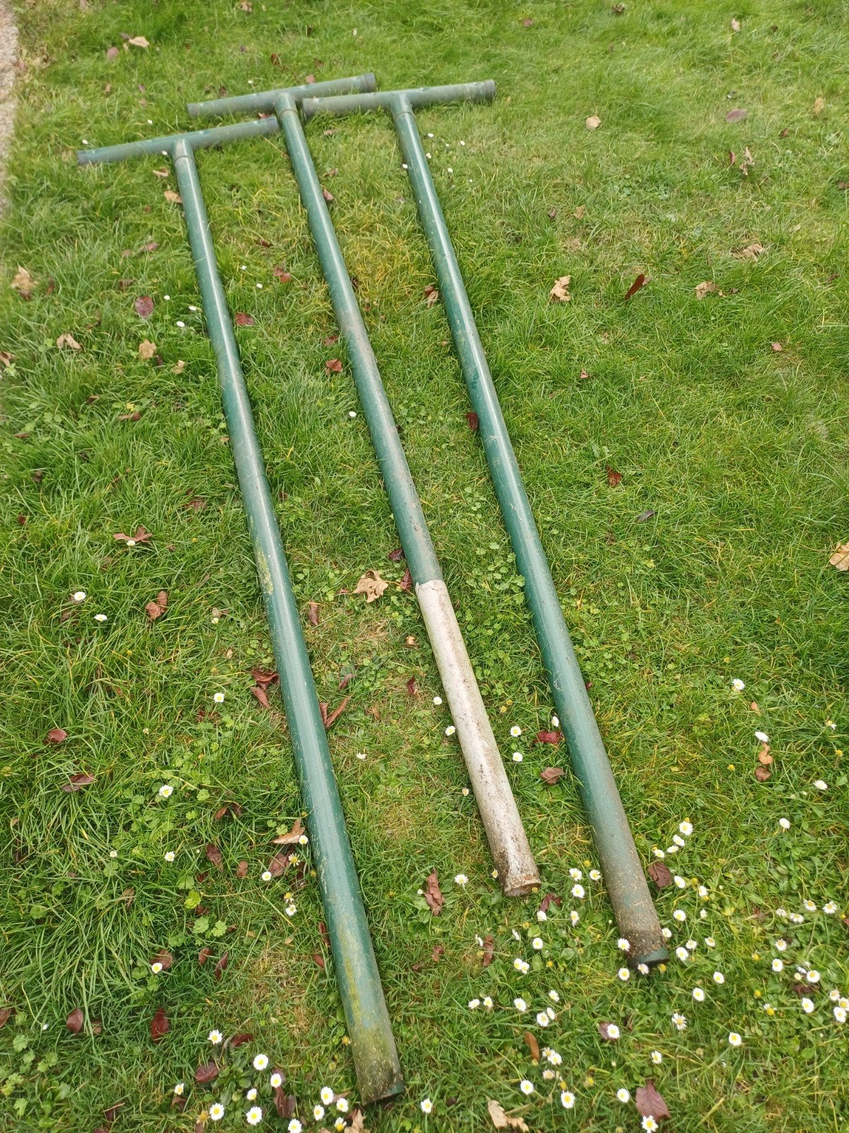 3 was-draadpalen, Tuin en Terras, Ophalen, Droogmolen