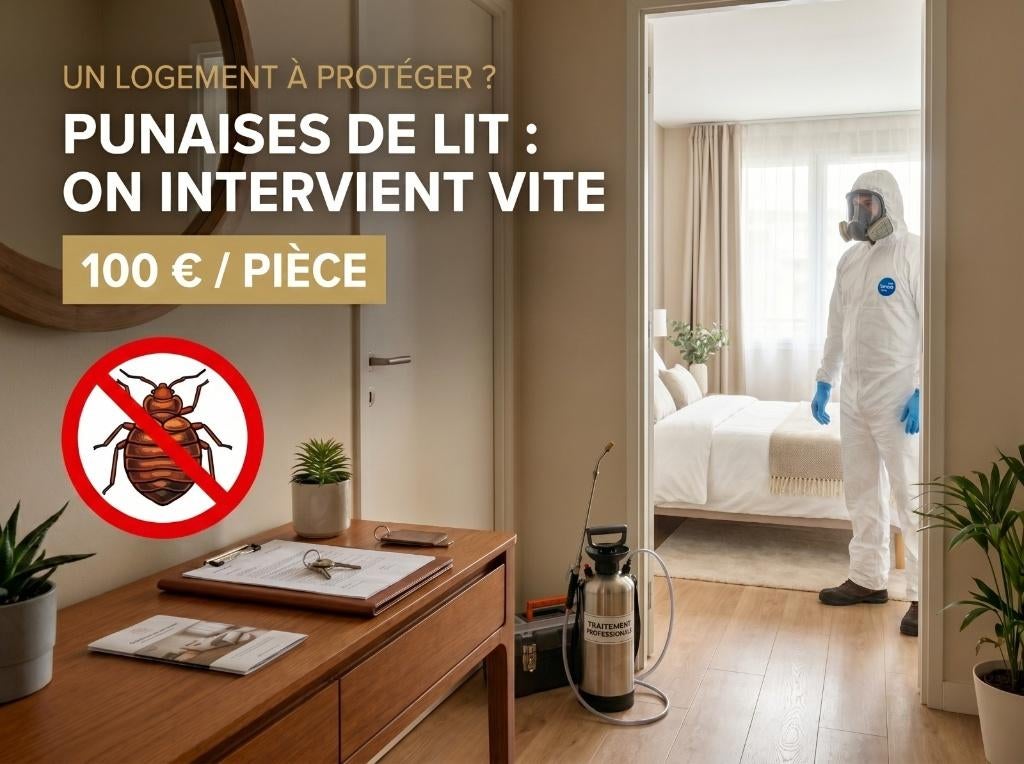 Desinfection des Punaises de lit, Insectes ou Araignées