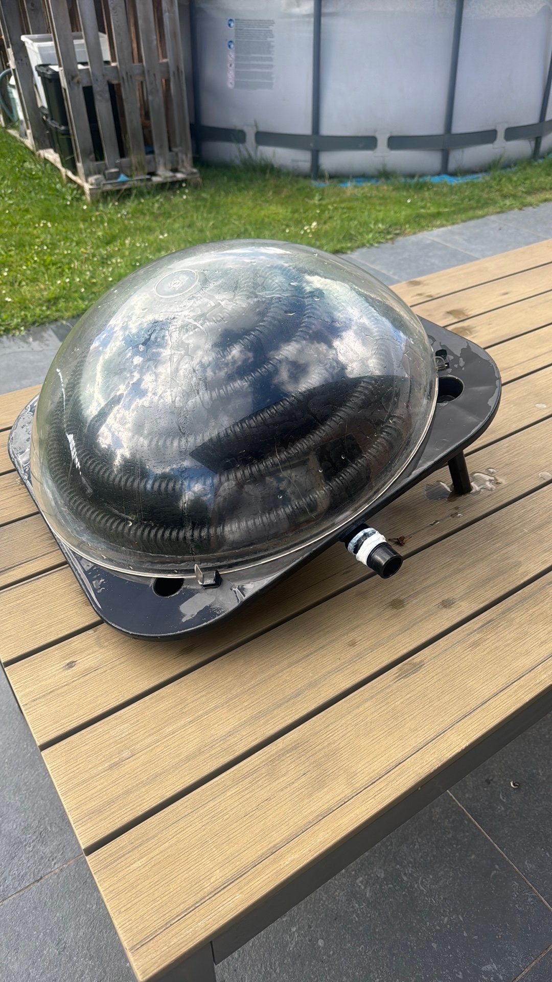 Zonnedome + Zonnemat Intex zwembad, Enlèvement, Comme neuf