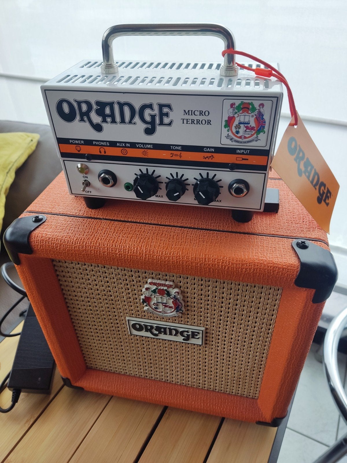 Orange Micro Terror tube Amp + cabinet ppc108, Enlèvement ou Envoi, Comme neuf, Guitare, Moins de 50 watts