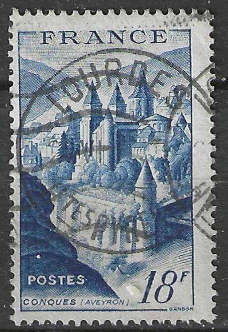 Francia 1948 - Yvert 805 - Sainte Foy de Conques (ST), Envoi, Affranchi