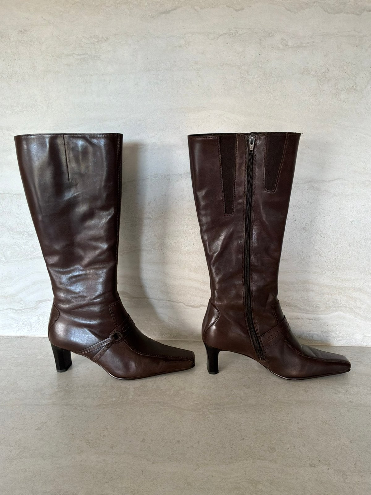 Hoge bruine laarzen, merk Gabor, maat 38, zeer goede staat!, Vêtements | Femmes, Comme neuf, Brun, Enlèvement, Bottes hautes