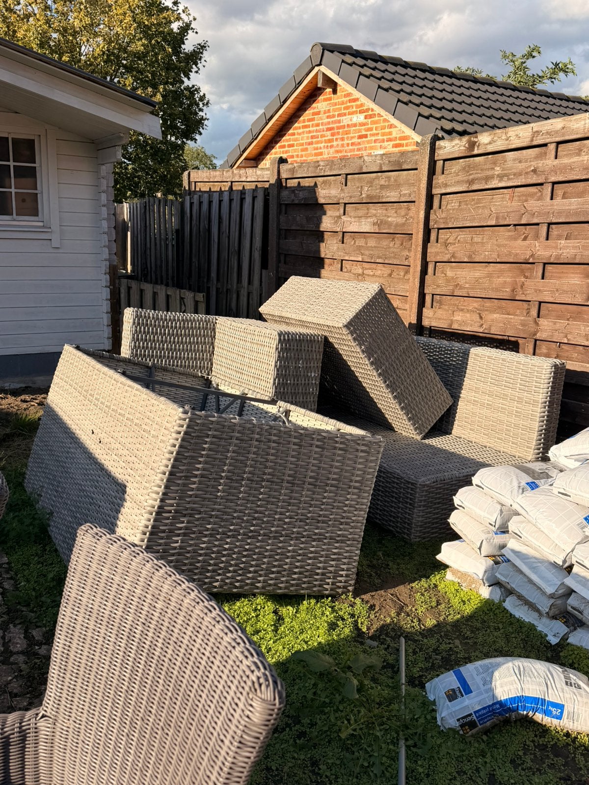 Gratis grote lounge zetel!, Tuin en Terras, Ophalen, Gebruikt