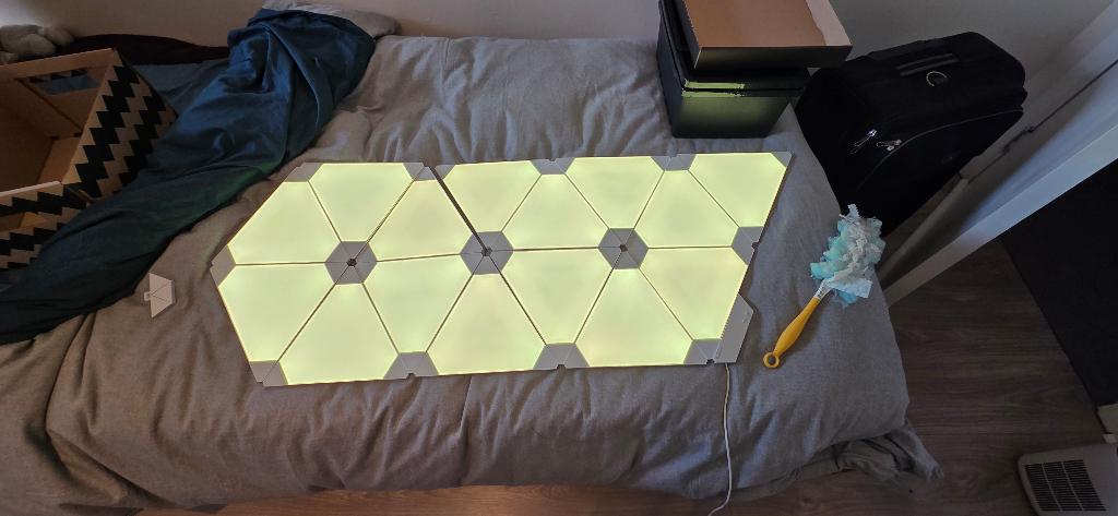 Nanoleaf triangles 13 panneaux, Audio, Tv en Foto, Overige Audio, Tv en Foto, Gebruikt, Ophalen