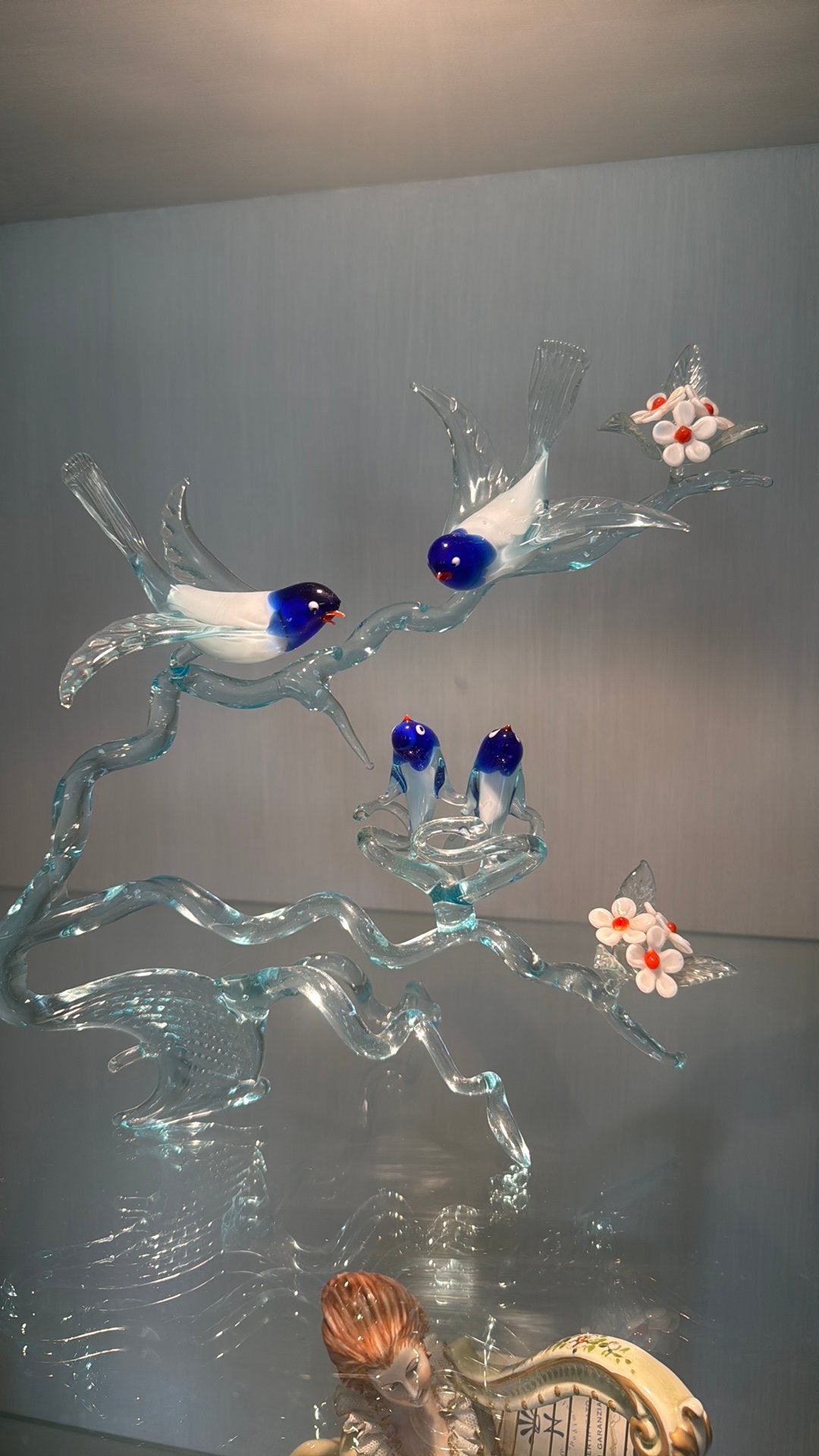Décoration vénitienne en verre soufflé de Murano (Italie), 25 cm, Objet de décoration, Fait main, Enlèvement