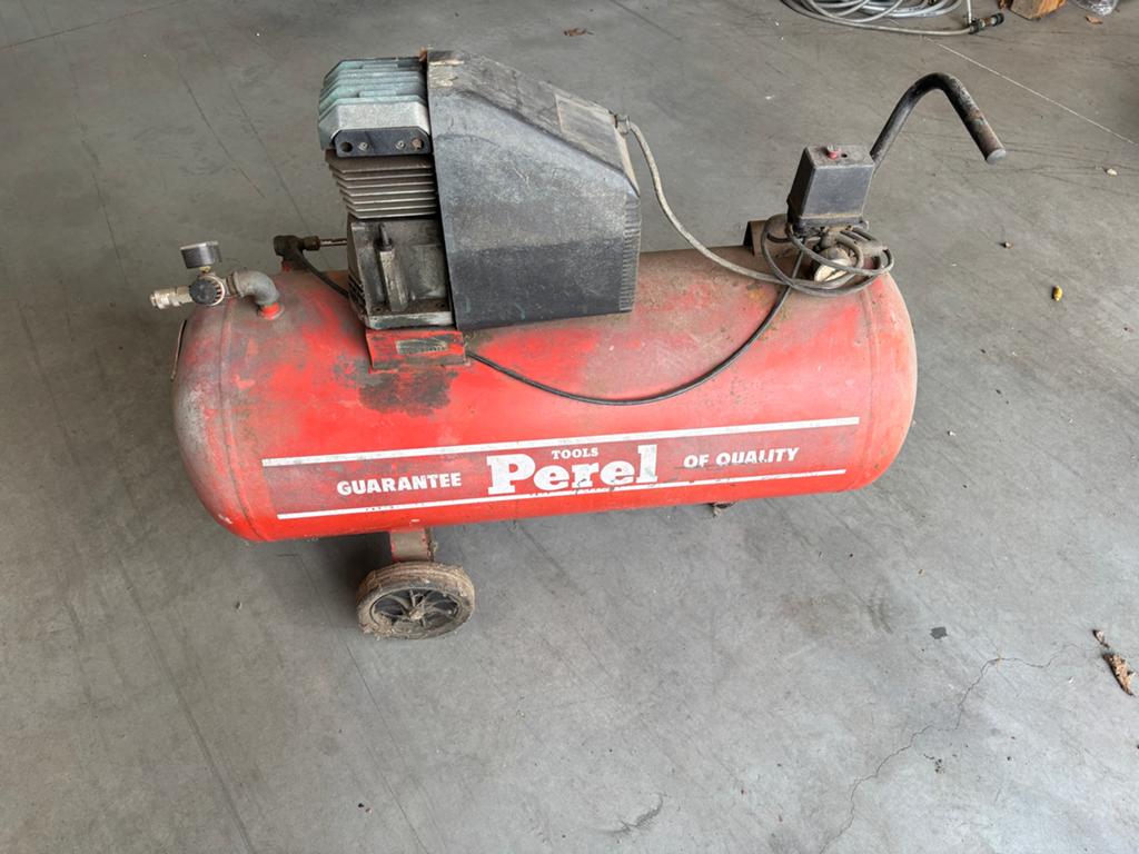 Compressor 100l, Doe-het-zelf en Bouw, Compressors, Ophalen, Gebruikt
